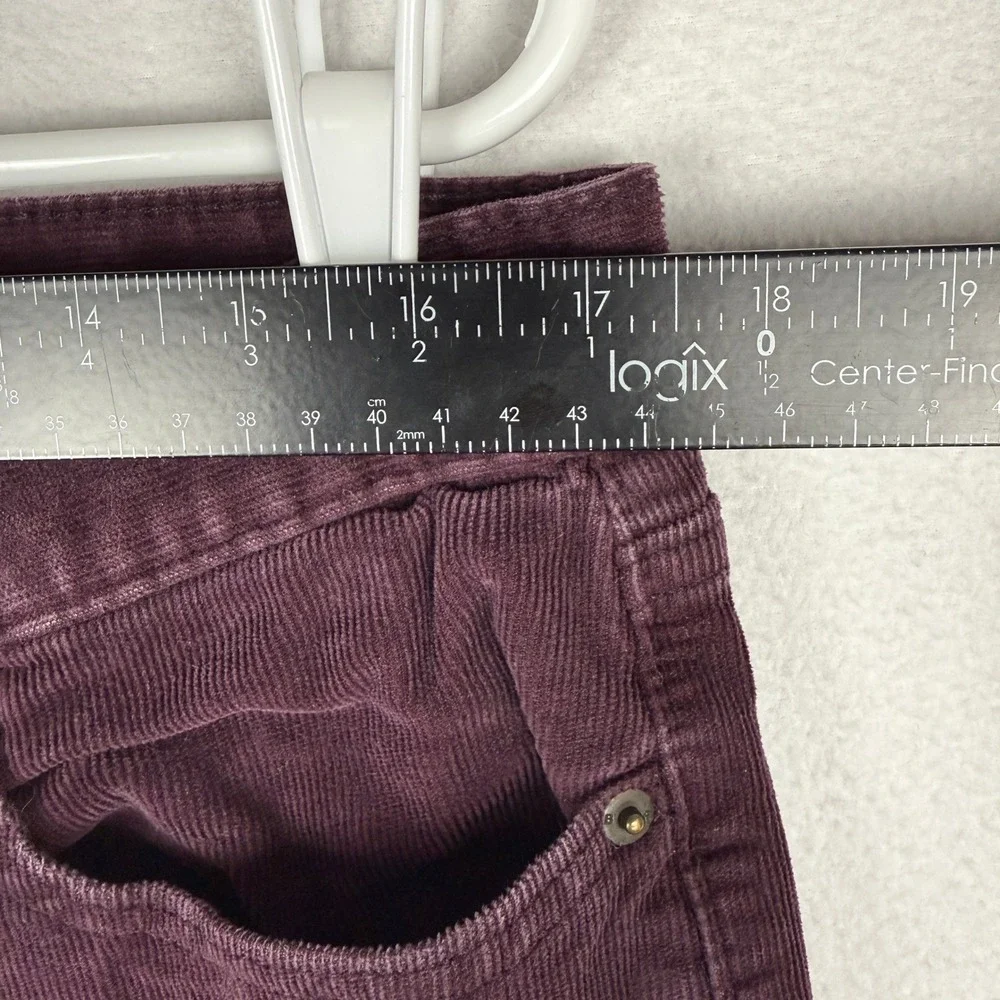 Banana Republic Travel Jean Cord Pants Mens 35x30 Burgundy Slim Fit 599226